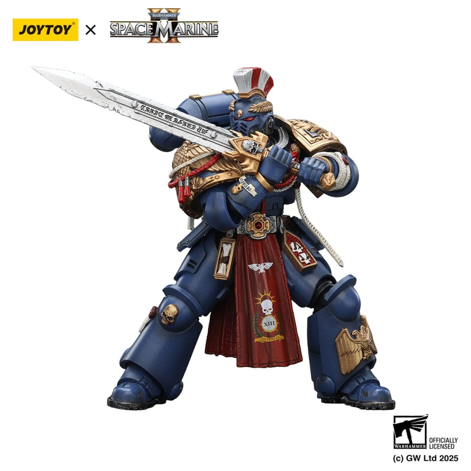 Warhammer 40,000: Space Marine 2 figurka Ultramarines Relic Primus Armour z pistoletem plazmowym i ostrzem bojowym 13 cm zdjęcie produktu