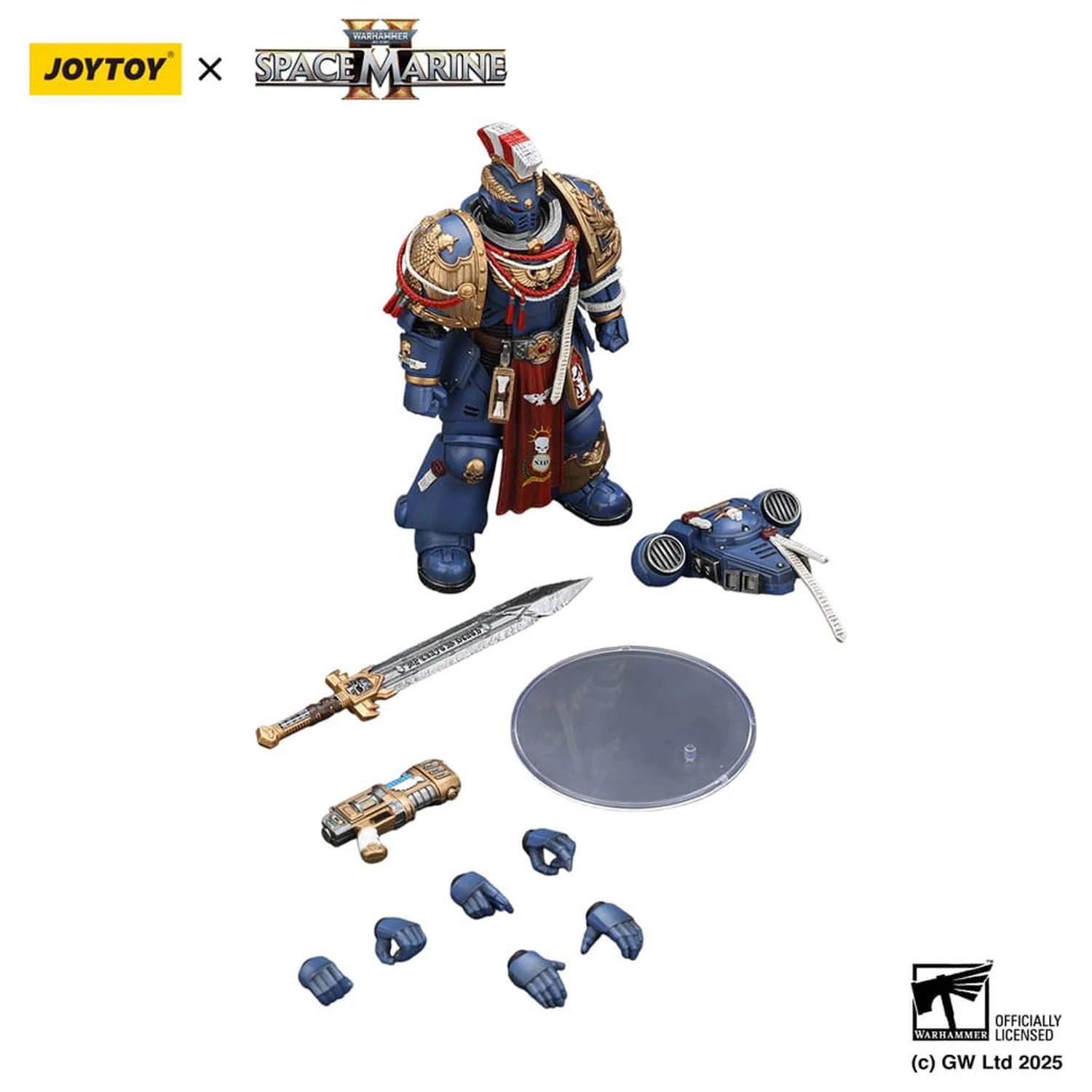 Warhammer 40,000: Space Marine 2 figurka Ultramarines Relic Primus Armour z pistoletem plazmowym i ostrzem bojowym 13 cm zdjęcie produktu
