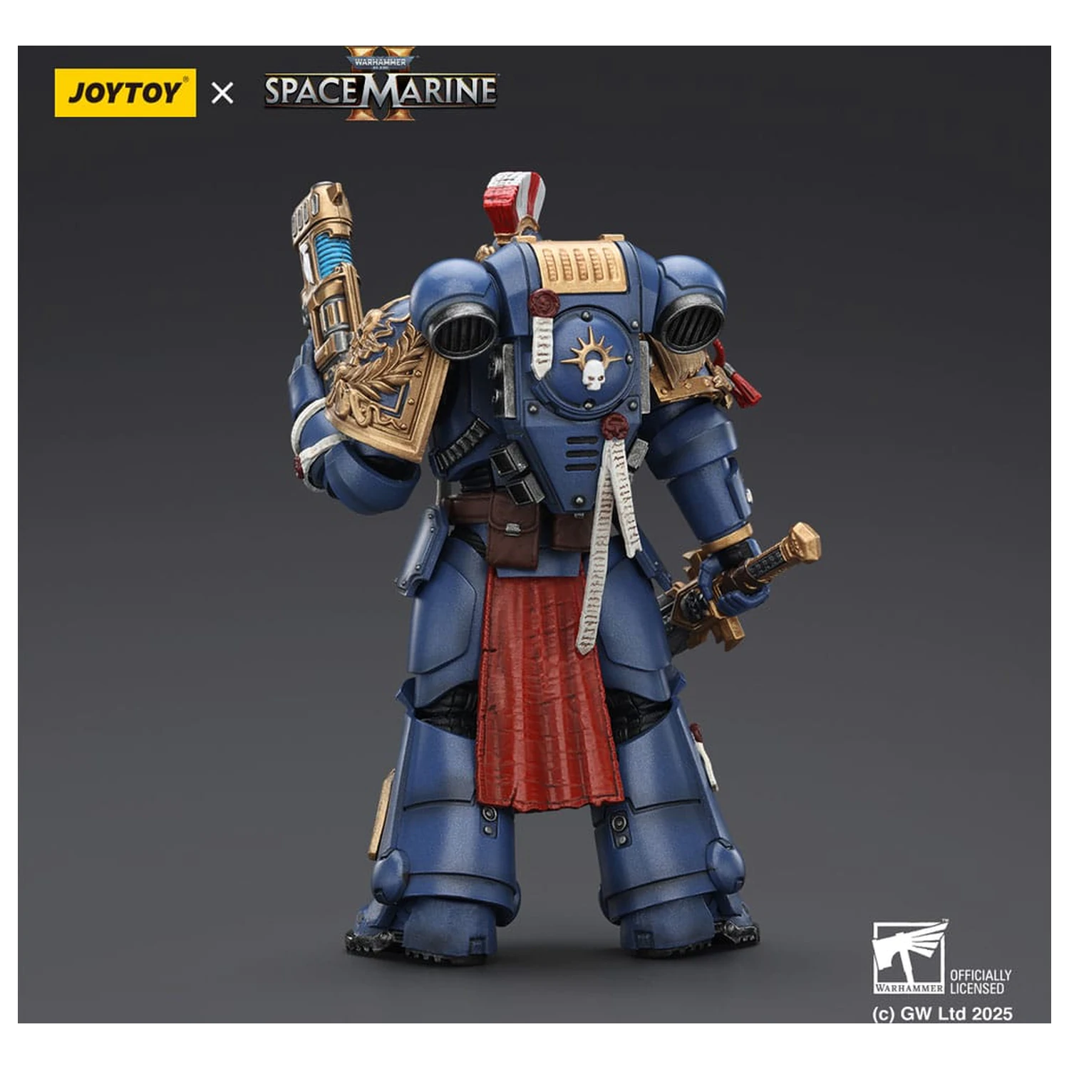 Warhammer 40,000: Space Marine 2 figurka Ultramarines Relic Primus Armour z pistoletem plazmowym i ostrzem bojowym 13 cm zdjęcie produktu
