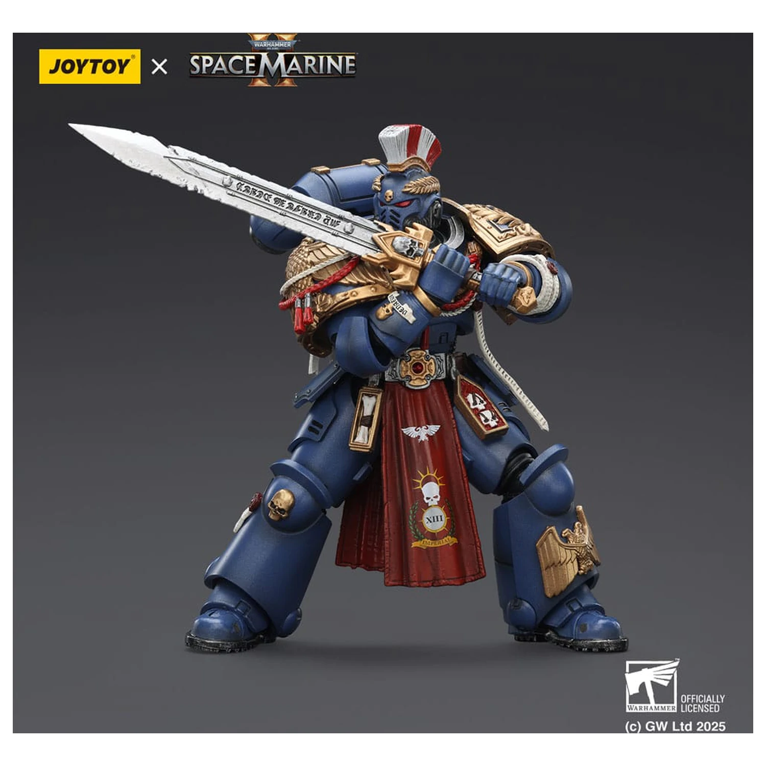 Warhammer 40,000: Space Marine 2 figurka Ultramarines Relic Primus Armour z pistoletem plazmowym i ostrzem bojowym 13 cm zdjęcie produktu
