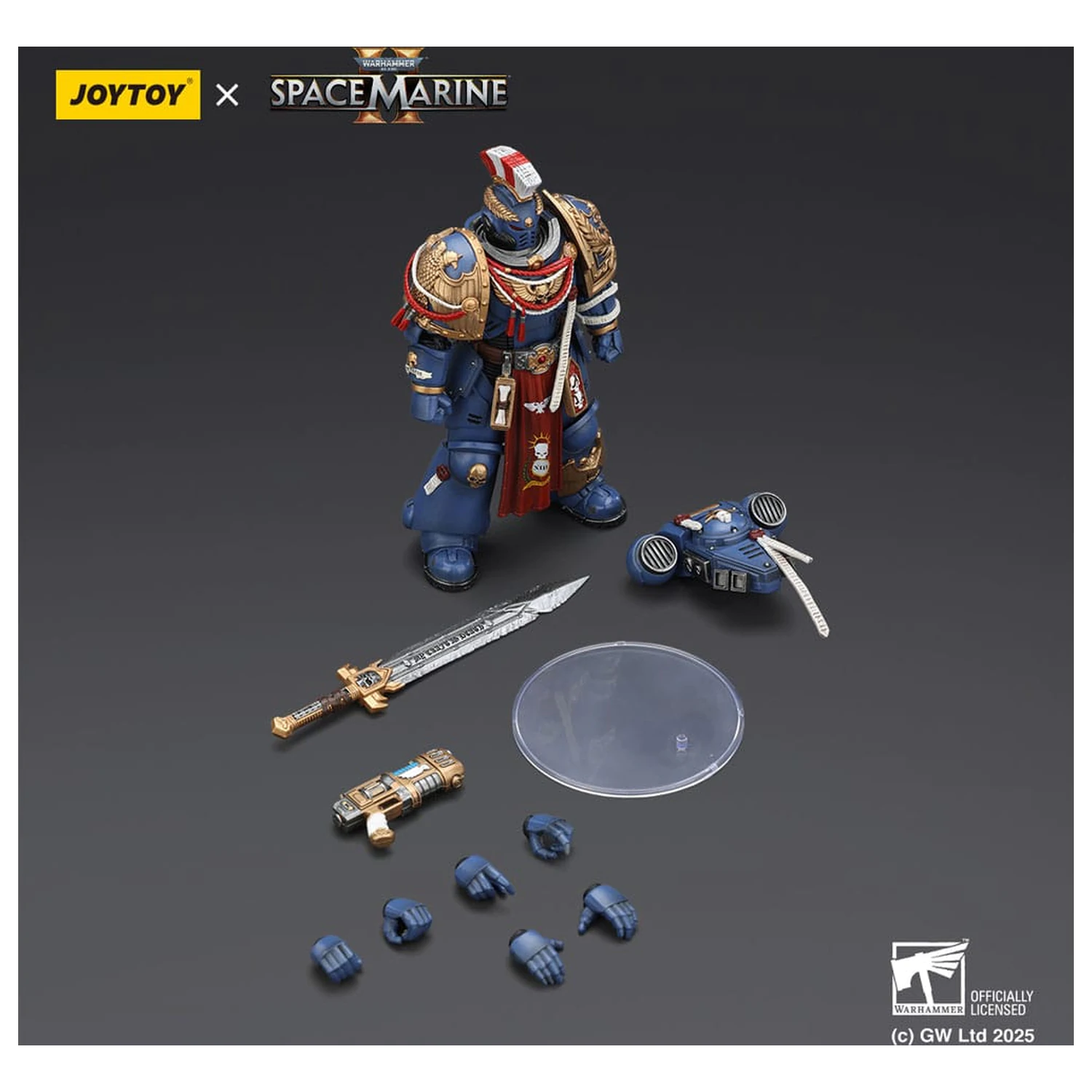 Warhammer 40,000: Space Marine 2 figurka Ultramarines Relic Primus Armour z pistoletem plazmowym i ostrzem bojowym 13 cm zdjęcie produktu