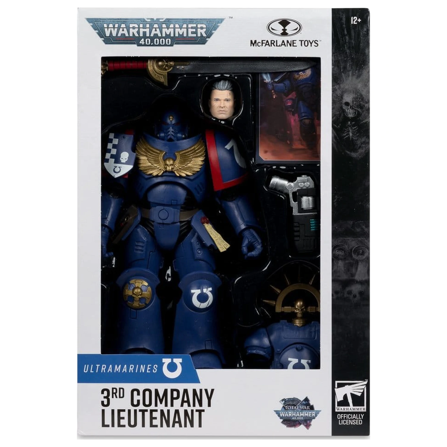Warhammer 40,000 Total War figurka akcji Porucznik 3. Kompanii (Ultramarines) 18 cm zdjęcie produktu