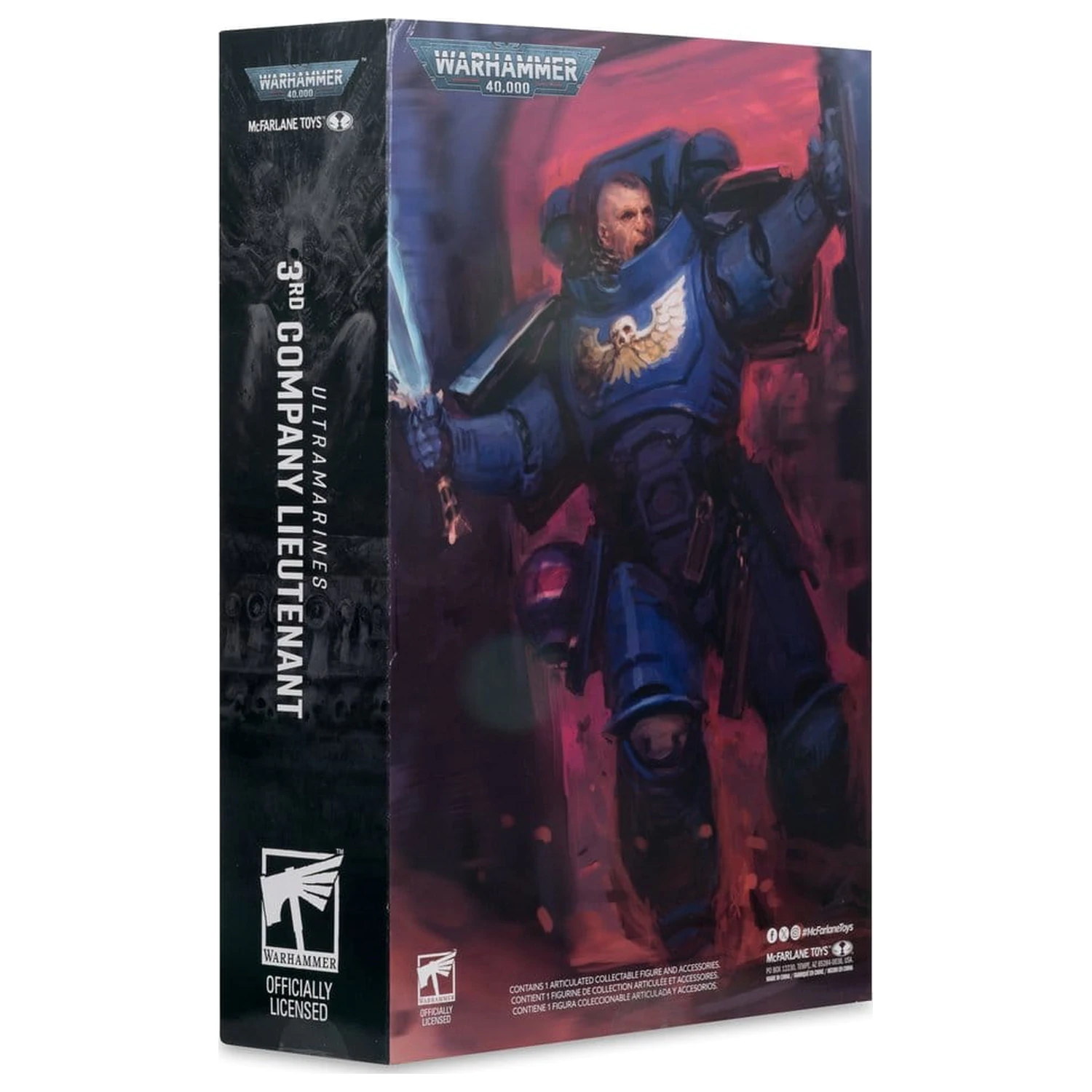 Warhammer 40,000 Total War figurka akcji Porucznik 3. Kompanii (Ultramarines) 18 cm zdjęcie produktu