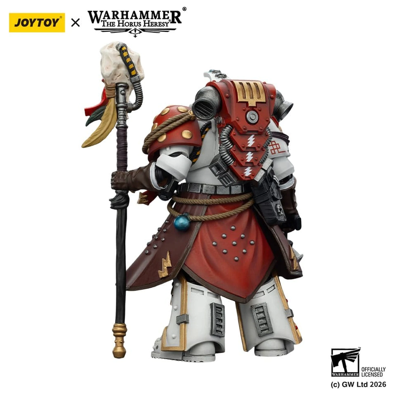 Warhammer 40,000 Action Figure White Scars Stormseer Consul z Force Staff i Bolt Pistol 12 cm zdjęcie produktu