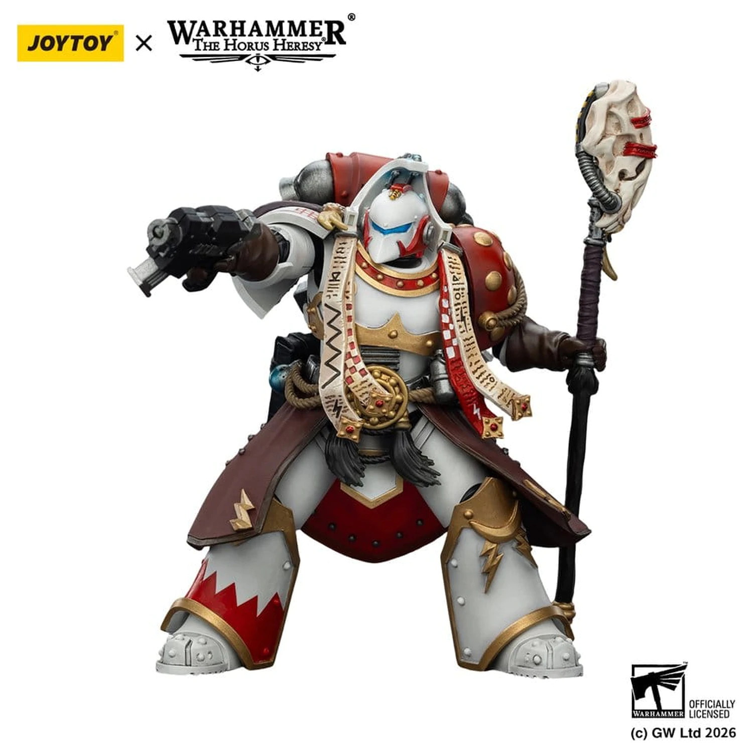Warhammer 40,000 Action Figure White Scars Stormseer Consul z Force Staff i Bolt Pistol 12 cm zdjęcie produktu