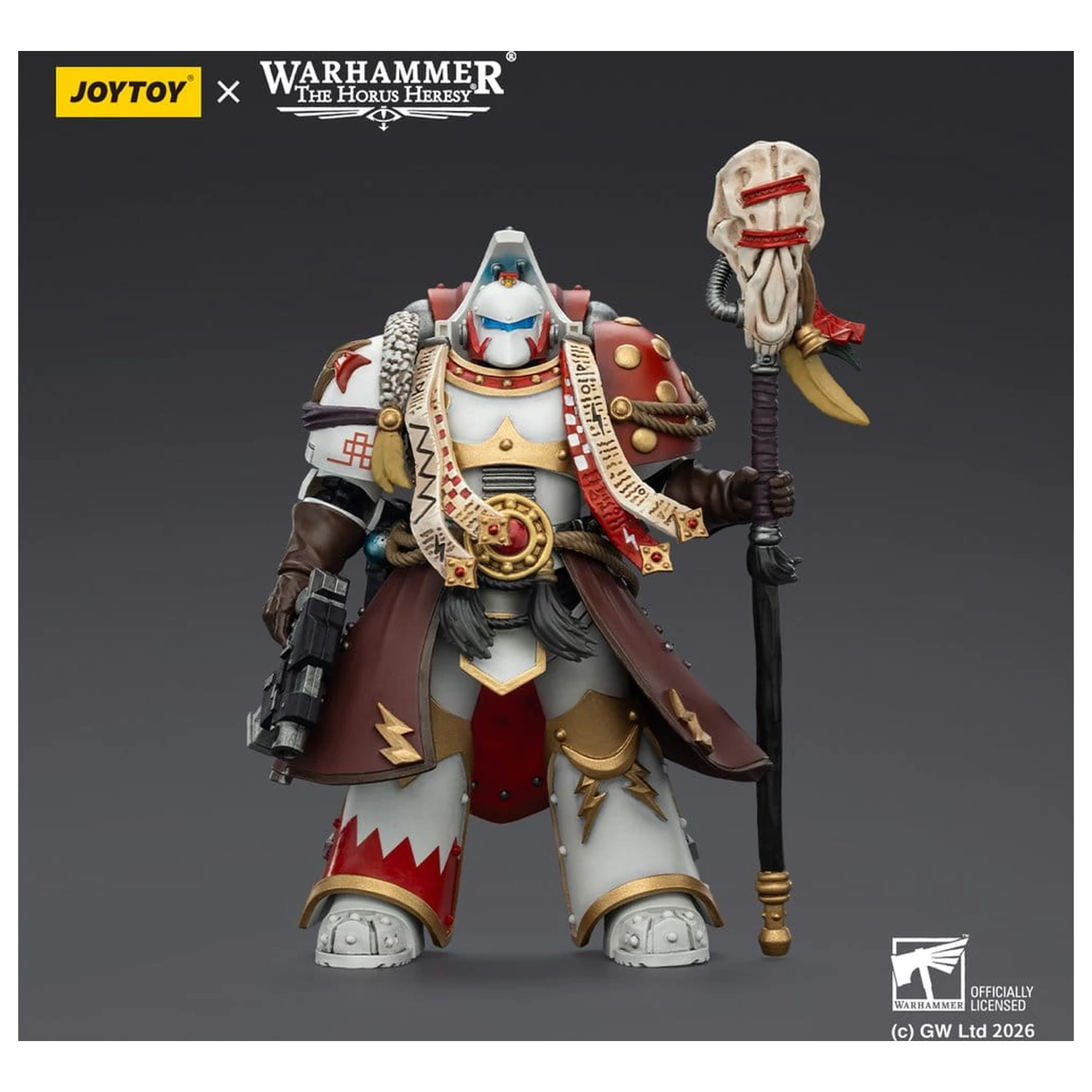 Warhammer 40,000 Action Figure White Scars Stormseer Consul z Force Staff i Bolt Pistol 12 cm zdjęcie produktu