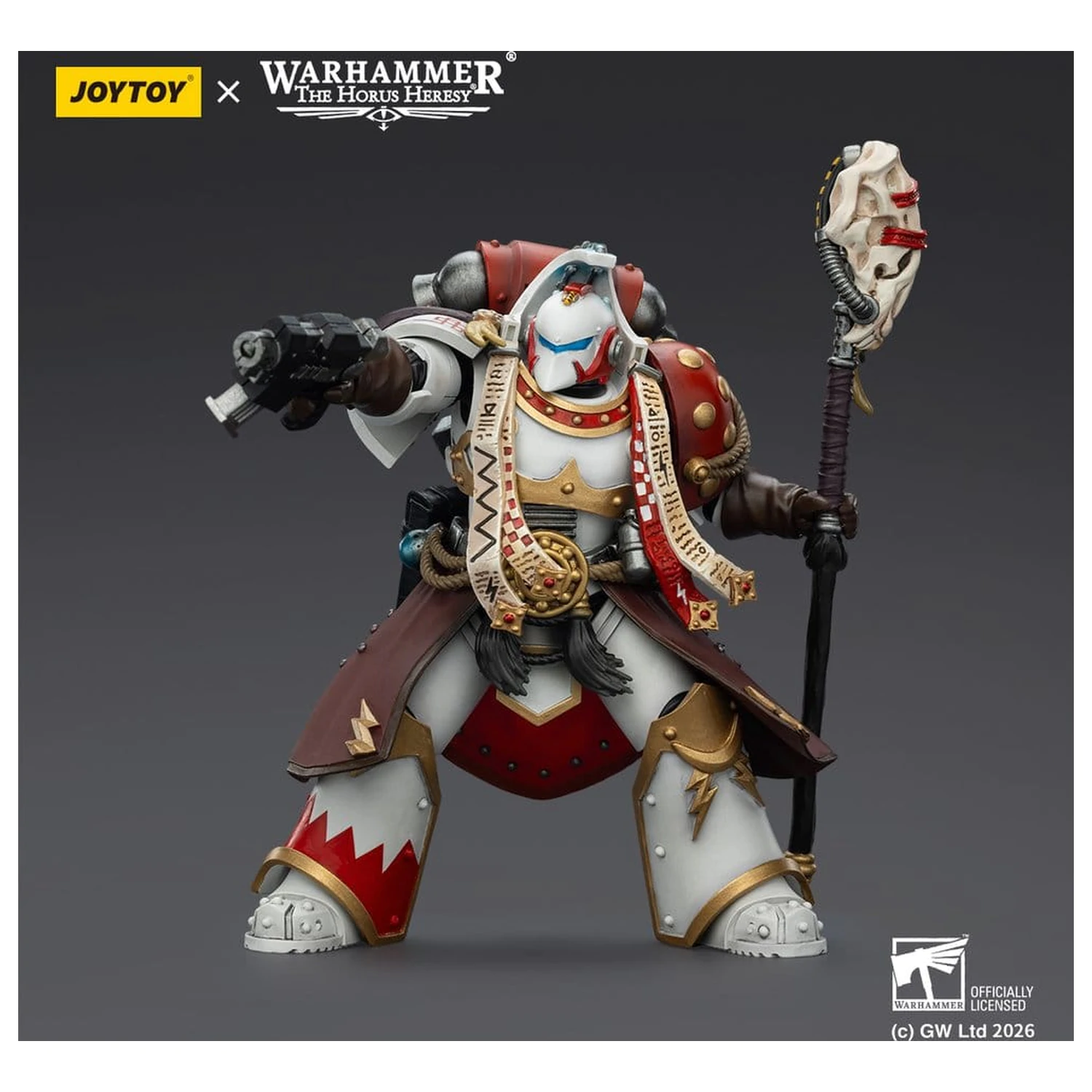Warhammer 40,000 Action Figure White Scars Stormseer Consul z Force Staff i Bolt Pistol 12 cm zdjęcie produktu
