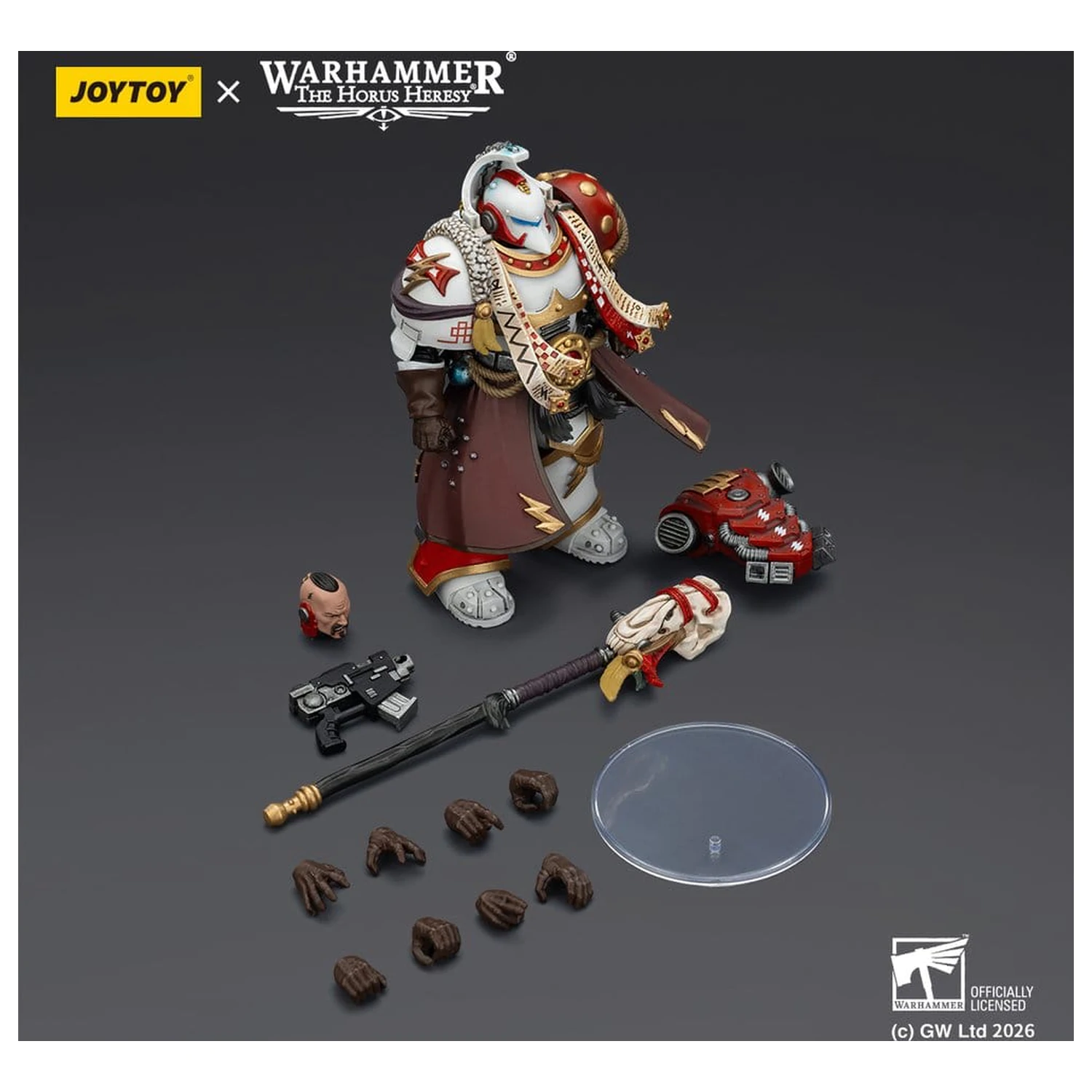 Warhammer 40,000 Action Figure White Scars Stormseer Consul z Force Staff i Bolt Pistol 12 cm zdjęcie produktu