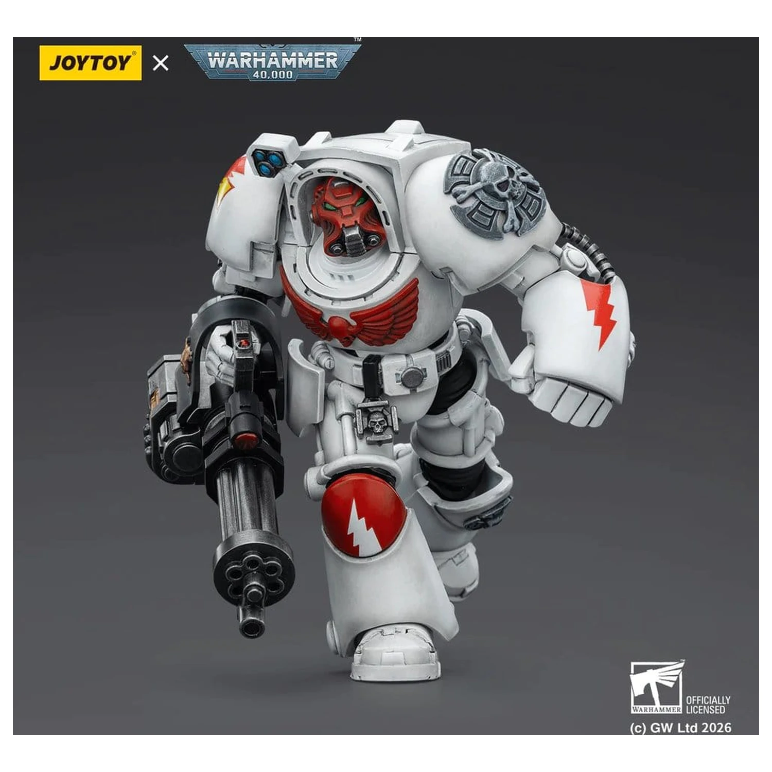 Warhammer 40,000 Figurka Akcji White Scars Terminator 3 z Power Fist i Assault Cannon 14 cm zdjęcie produktu