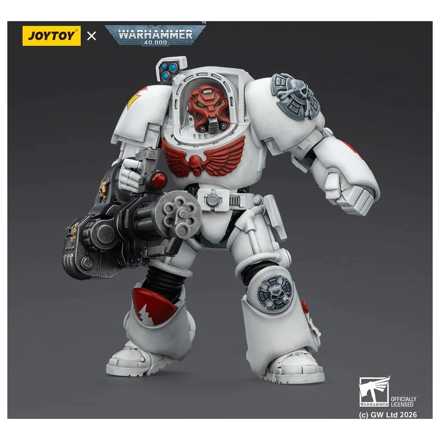 Warhammer 40,000 Figurka Akcji White Scars Terminator 3 z Power Fist i Assault Cannon 14 cm zdjęcie produktu