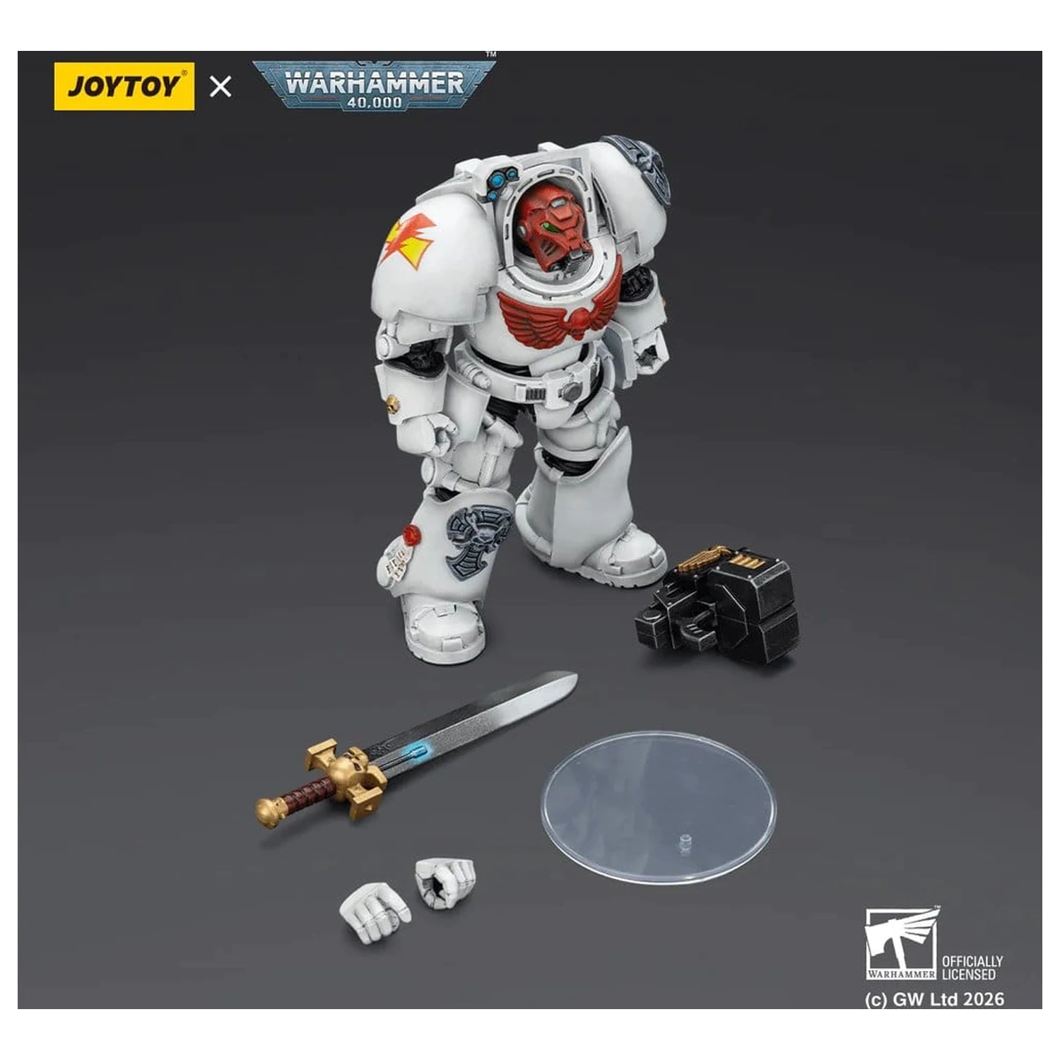 Warhammer 40,000 Action Figure White Scars Terminator 1 z Power Sword i Storm Bolter 14 cm zdjęcie produktu