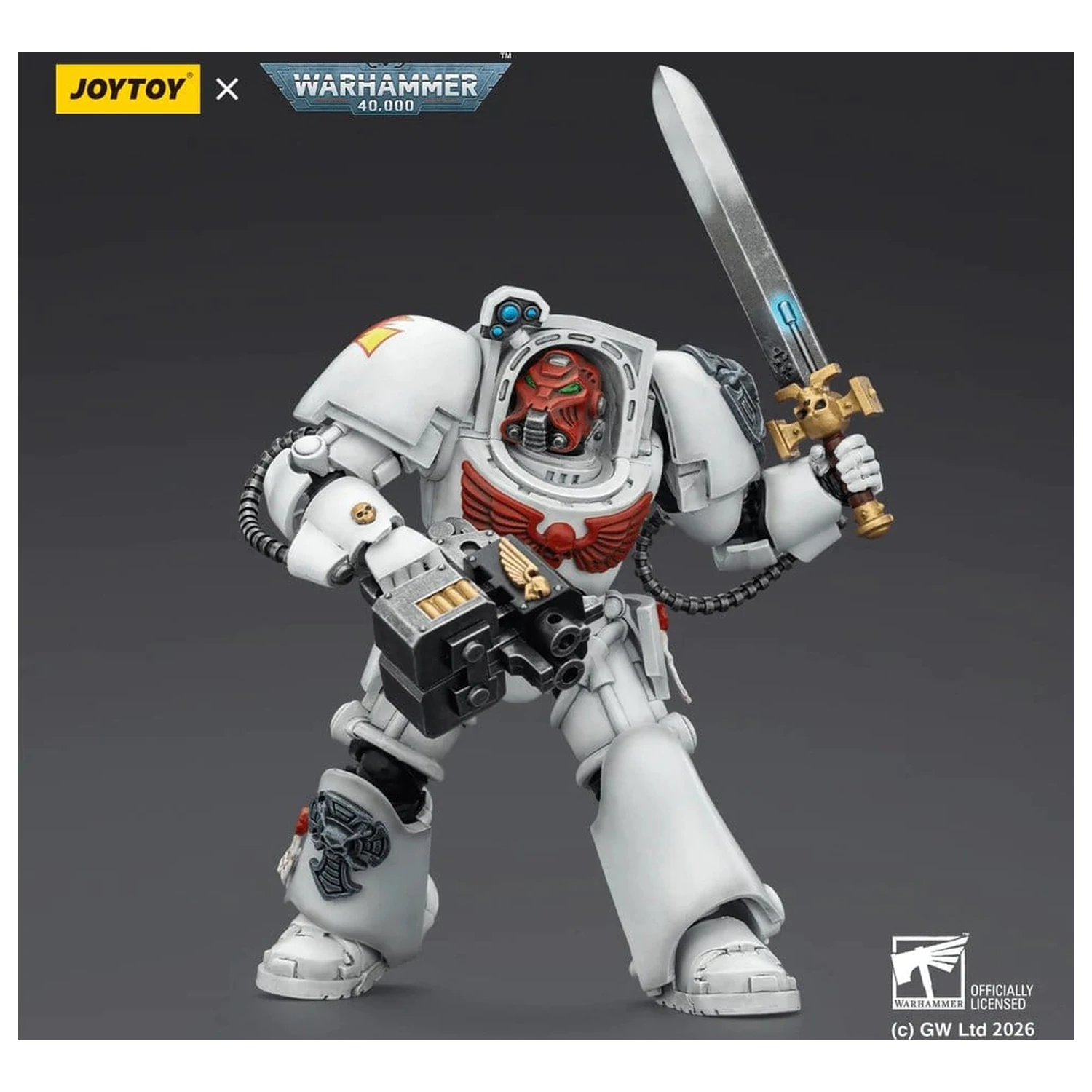 Warhammer 40,000 Action Figure White Scars Terminator 1 z Power Sword i Storm Bolter 14 cm zdjęcie produktu