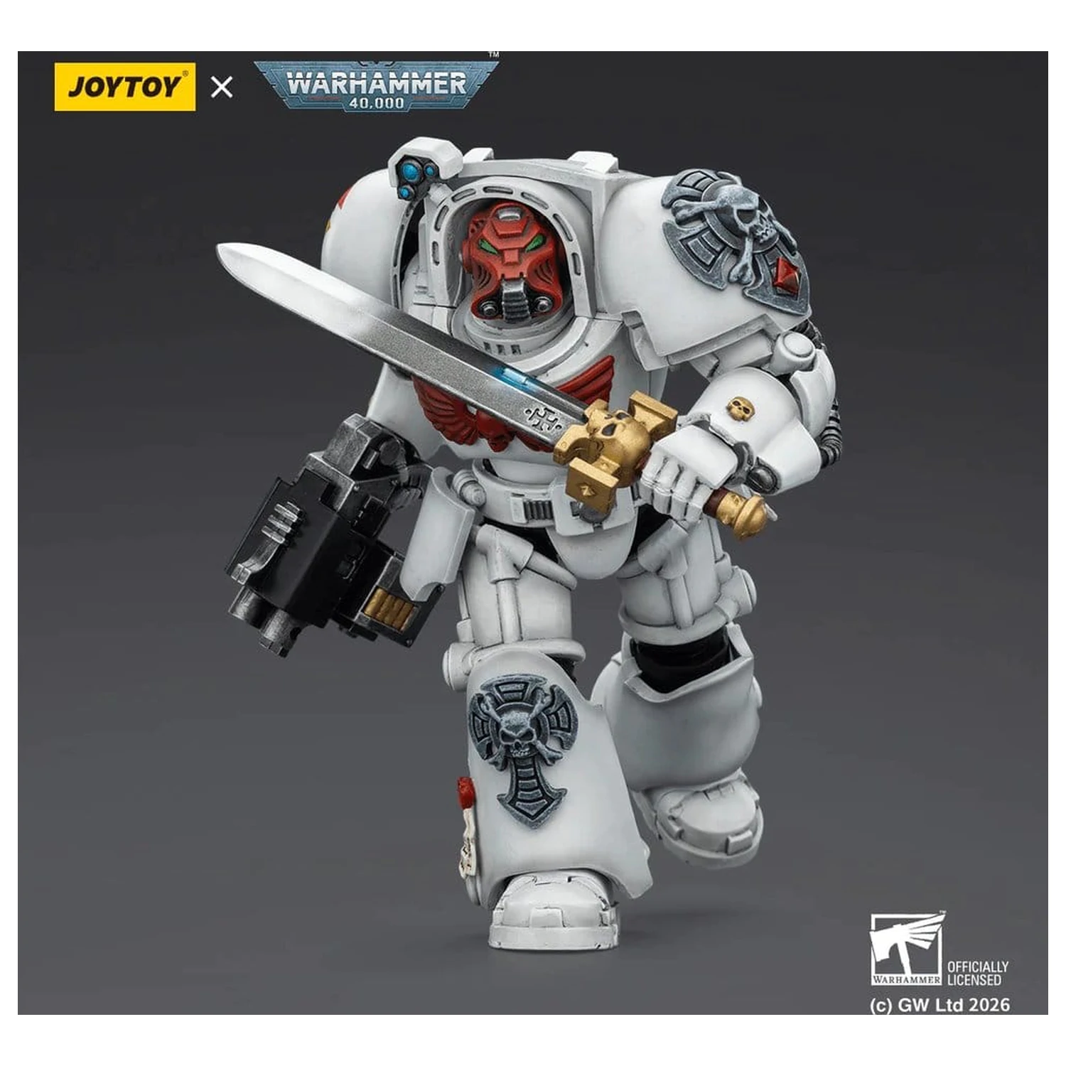 Warhammer 40,000 Action Figure White Scars Terminator 1 z Power Sword i Storm Bolter 14 cm zdjęcie produktu