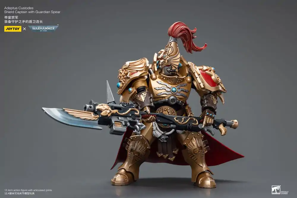 Warhammer 40k Figurka Akcji 1/18 Adeptus Custodes Shield Captain z Włócznią Strażniczą 12 cm zdjęcie produktu