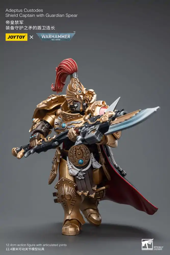 Warhammer 40k Figurka Akcji 1/18 Adeptus Custodes Shield Captain z Włócznią Strażniczą 12 cm zdjęcie produktu