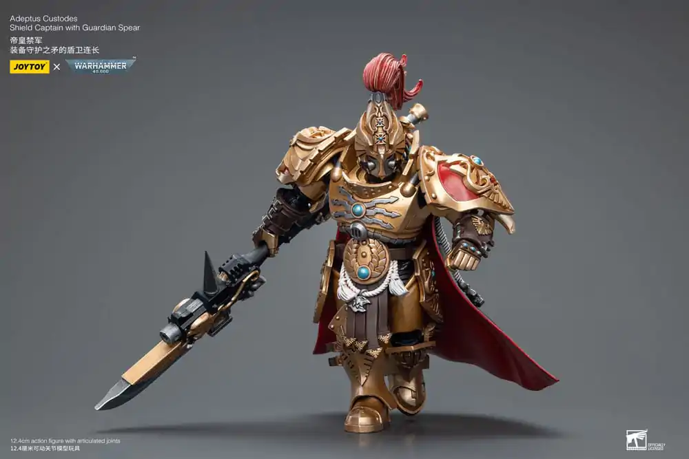 Warhammer 40k Figurka Akcji 1/18 Adeptus Custodes Shield Captain z Włócznią Strażniczą 12 cm zdjęcie produktu