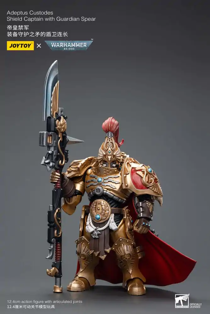 Warhammer 40k Figurka Akcji 1/18 Adeptus Custodes Shield Captain z Włócznią Strażniczą 12 cm zdjęcie produktu