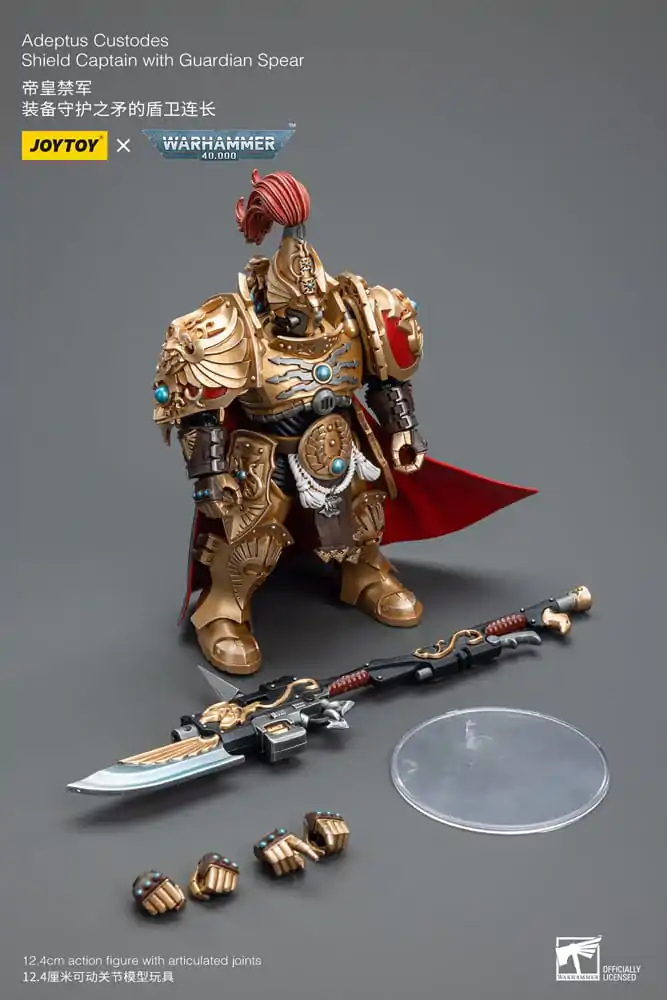 Warhammer 40k Figurka Akcji 1/18 Adeptus Custodes Shield Captain z Włócznią Strażniczą 12 cm zdjęcie produktu