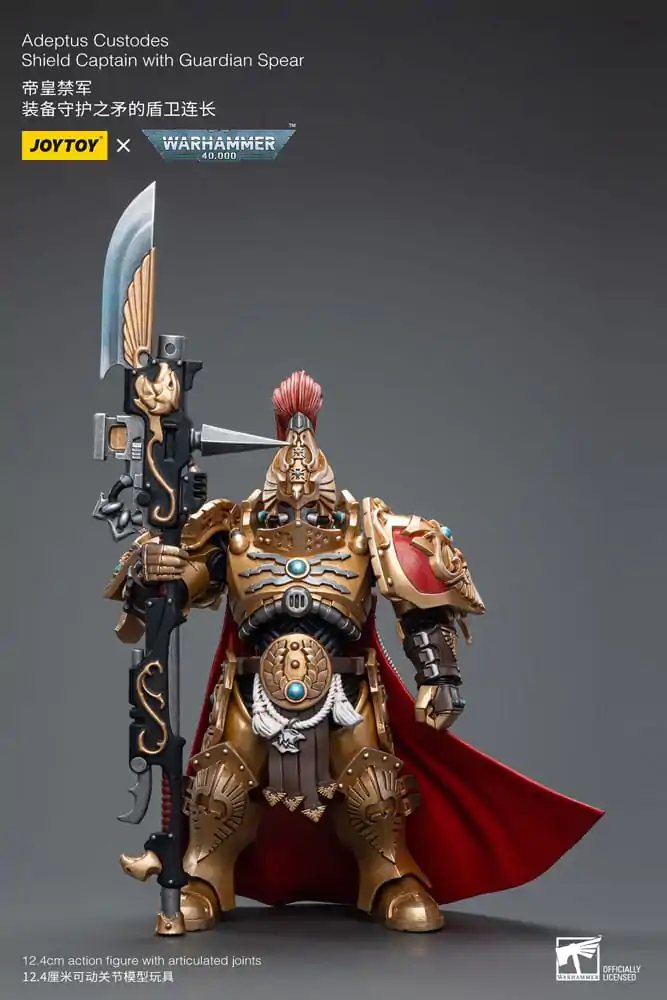 Warhammer 40k Figurka Akcji 1/18 Adeptus Custodes Shield Captain z Włócznią Strażniczą 12 cm zdjęcie produktu