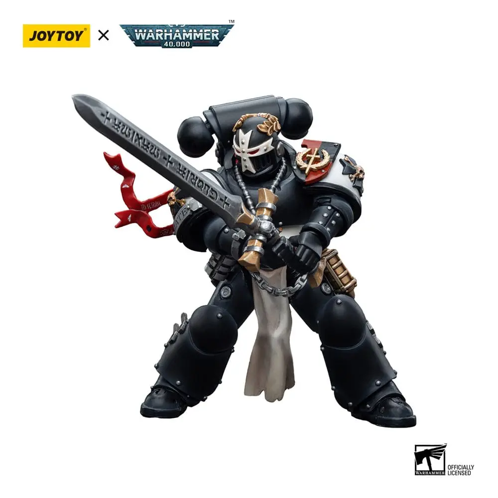 Warhammer 40k Figurka Akcji 1/18 Black Templars Emperor's Champion Bayard's Revenge 12 cm zdjęcie produktu