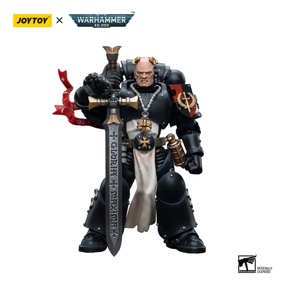 Warhammer 40k Figurka Akcji 1/18 Black Templars Emperor's Champion Bayard's Revenge 12 cm zdjęcie produktu