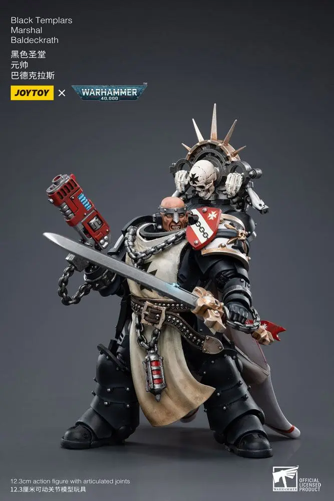 Figurka Warhammer 40k Action Figure 1/18 Black Templars Marshal Baldeckrath 12 cm zdjęcie produktu