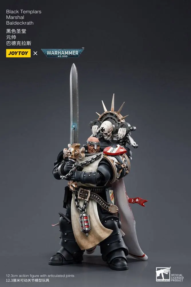 Figurka Warhammer 40k Action Figure 1/18 Black Templars Marshal Baldeckrath 12 cm zdjęcie produktu