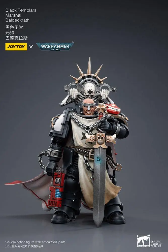 Figurka Warhammer 40k Action Figure 1/18 Black Templars Marshal Baldeckrath 12 cm zdjęcie produktu