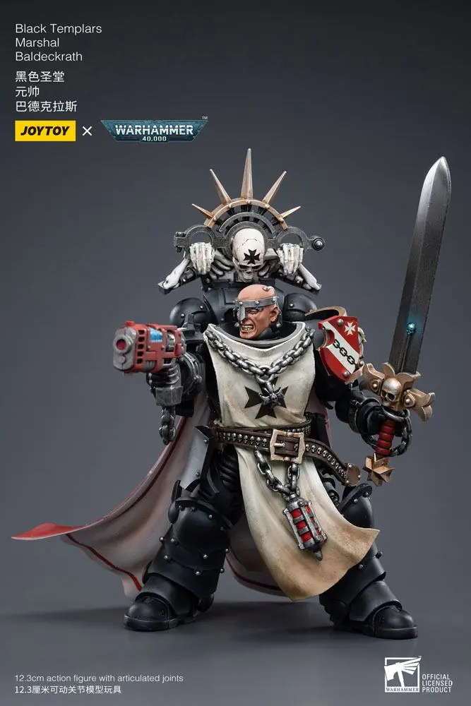 Figurka Warhammer 40k Action Figure 1/18 Black Templars Marshal Baldeckrath 12 cm zdjęcie produktu