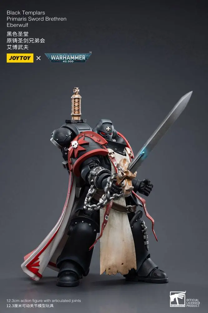 Warhammer 40k Figurka Akcji 1/18 Black Templars Primaris Sword Brethren Eberwulf 12 cm zdjęcie produktu