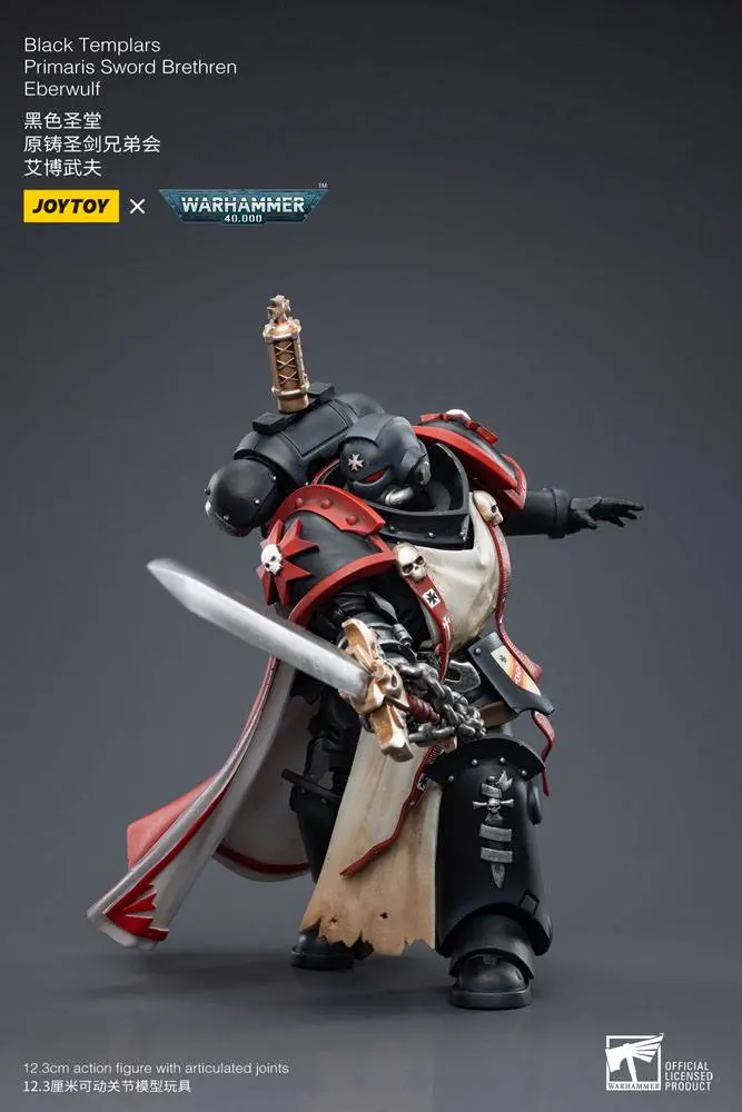 Warhammer 40k Figurka Akcji 1/18 Black Templars Primaris Sword Brethren Eberwulf 12 cm zdjęcie produktu