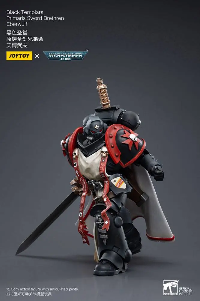 Warhammer 40k Figurka Akcji 1/18 Black Templars Primaris Sword Brethren Eberwulf 12 cm zdjęcie produktu