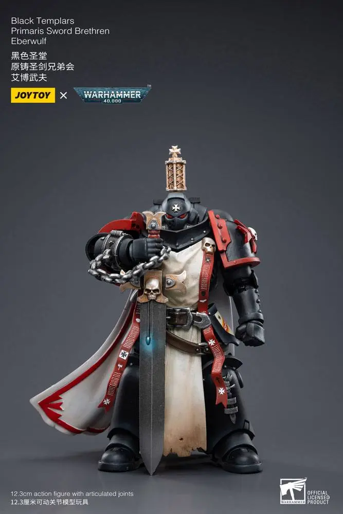 Warhammer 40k Figurka Akcji 1/18 Black Templars Primaris Sword Brethren Eberwulf 12 cm zdjęcie produktu