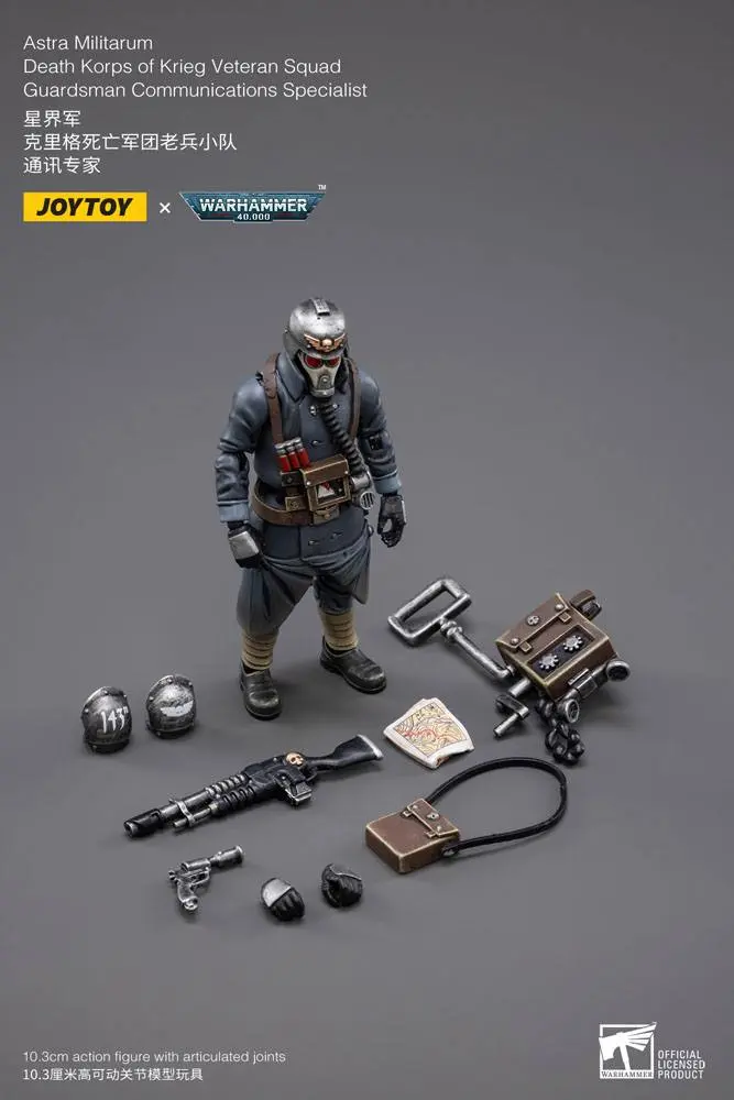 Warhammer 40k Action Figure 1/18 Death Korps of Krieg Veteran Squad Guardsman Communications Specialist 10 cm zdjęcie produktu