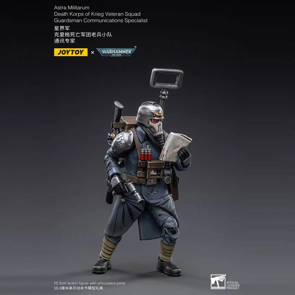 Warhammer 40k Action Figure 1/18 Death Korps of Krieg Veteran Squad Guardsman Communications Specialist 10 cm zdjęcie produktu