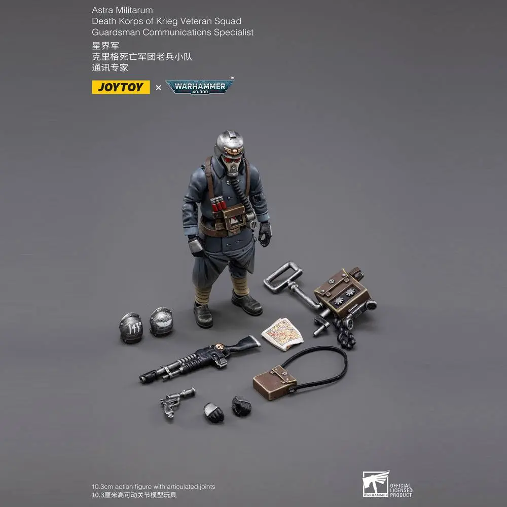Warhammer 40k Action Figure 1/18 Death Korps of Krieg Veteran Squad Guardsman Communications Specialist 10 cm zdjęcie produktu