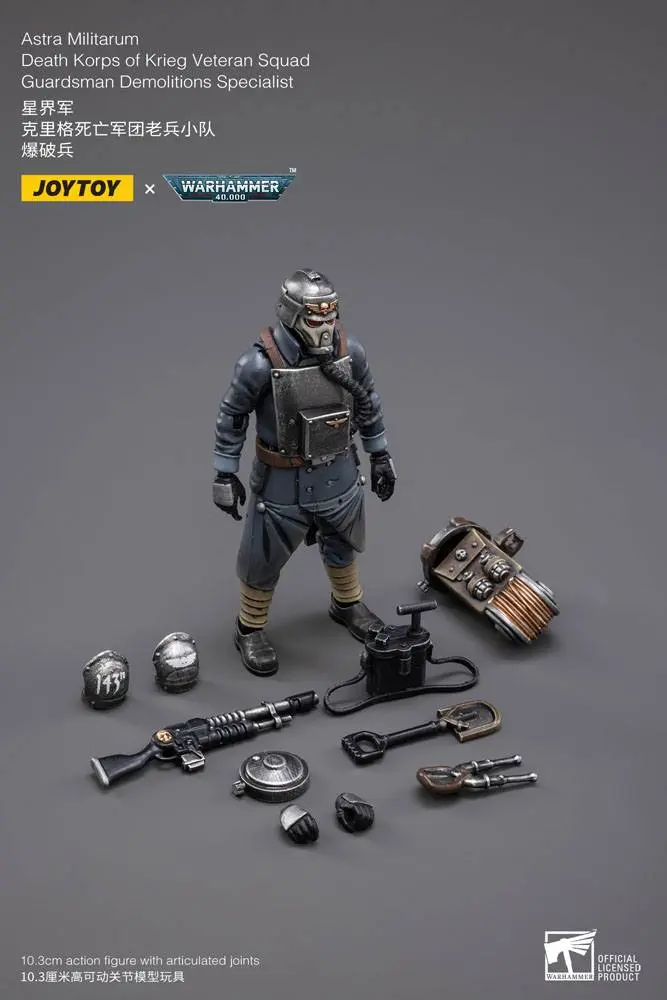 Warhammer 40k Figurka Akcji 1/18 Death Korps of Krieg Veteran Squad Guardsman Demolitions Specialist 10 cm zdjęcie produktu