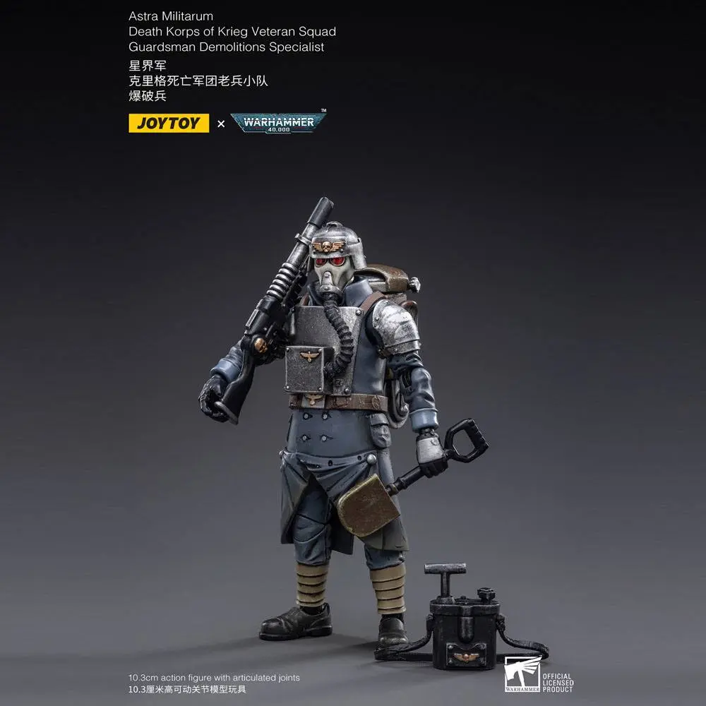 Warhammer 40k Figurka Akcji 1/18 Death Korps of Krieg Veteran Squad Guardsman Demolitions Specialist 10 cm zdjęcie produktu