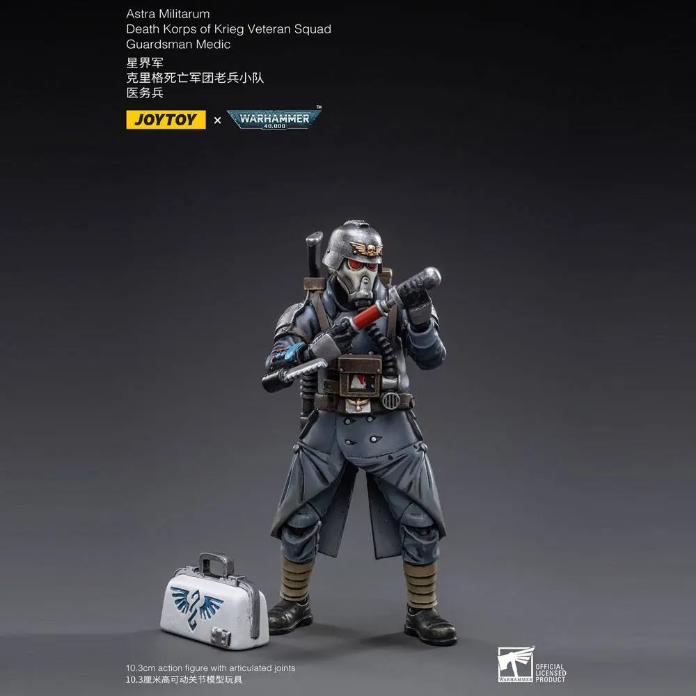 Warhammer 40k Action Figure 1/18 Death Korps of Krieg Veteran Squad Guardsman Medic 10 cm zdjęcie produktu