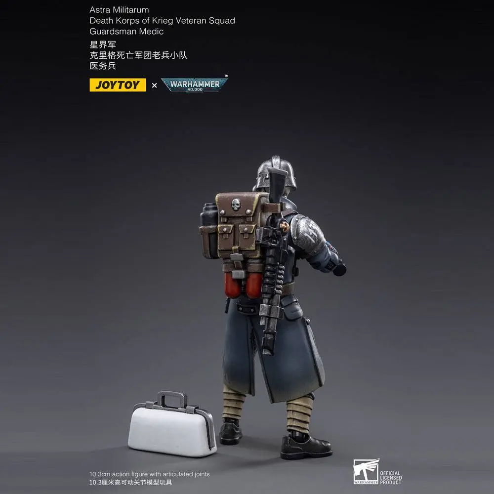 Warhammer 40k Action Figure 1/18 Death Korps of Krieg Veteran Squad Guardsman Medic 10 cm zdjęcie produktu