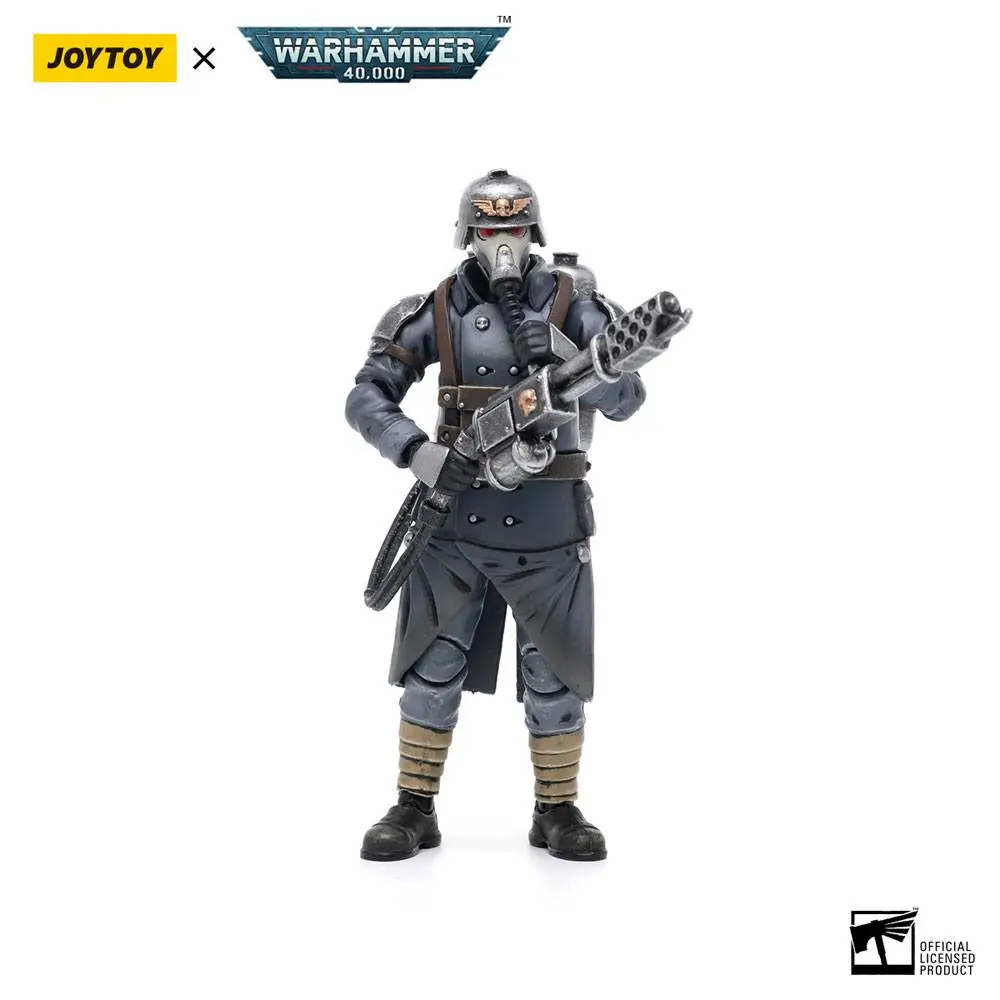 Warhammer 40k Action Figure 1/18 Death Korps of Krieg Veteran Squad Guardsman z miotaczem płomieni 10 cm zdjęcie produktu