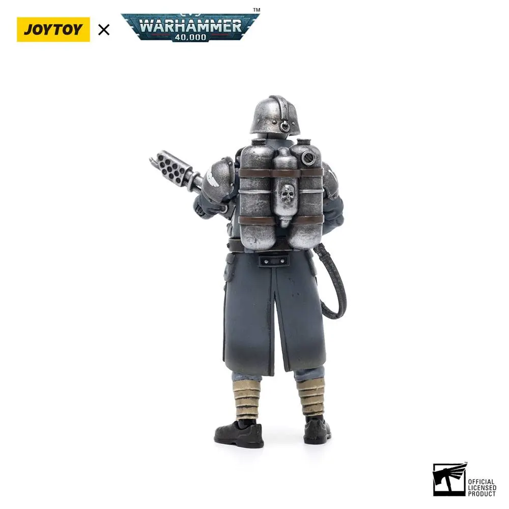 Warhammer 40k Action Figure 1/18 Death Korps of Krieg Veteran Squad Guardsman z miotaczem płomieni 10 cm zdjęcie produktu