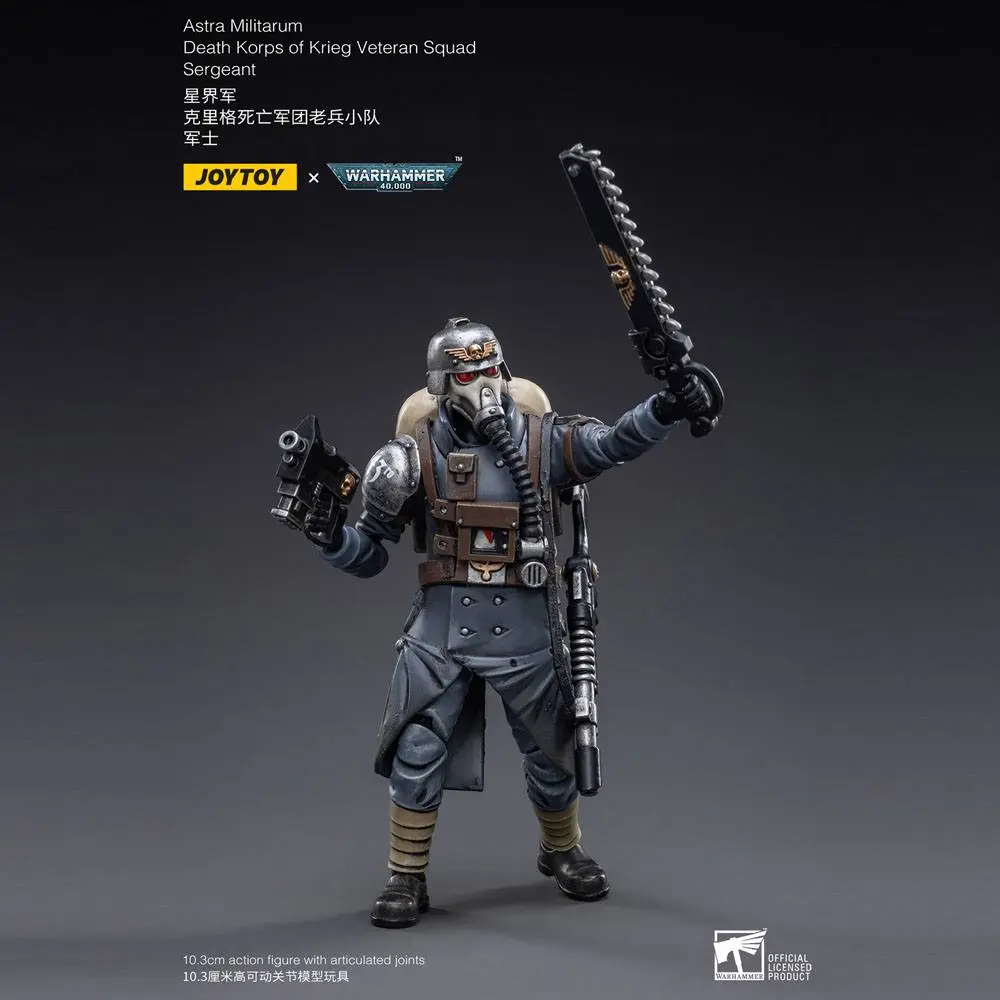 Warhammer 40k Figurka Akcji 1/18 Death Korps of Krieg Veteran Squad Sierżant 10 cm zdjęcie produktu