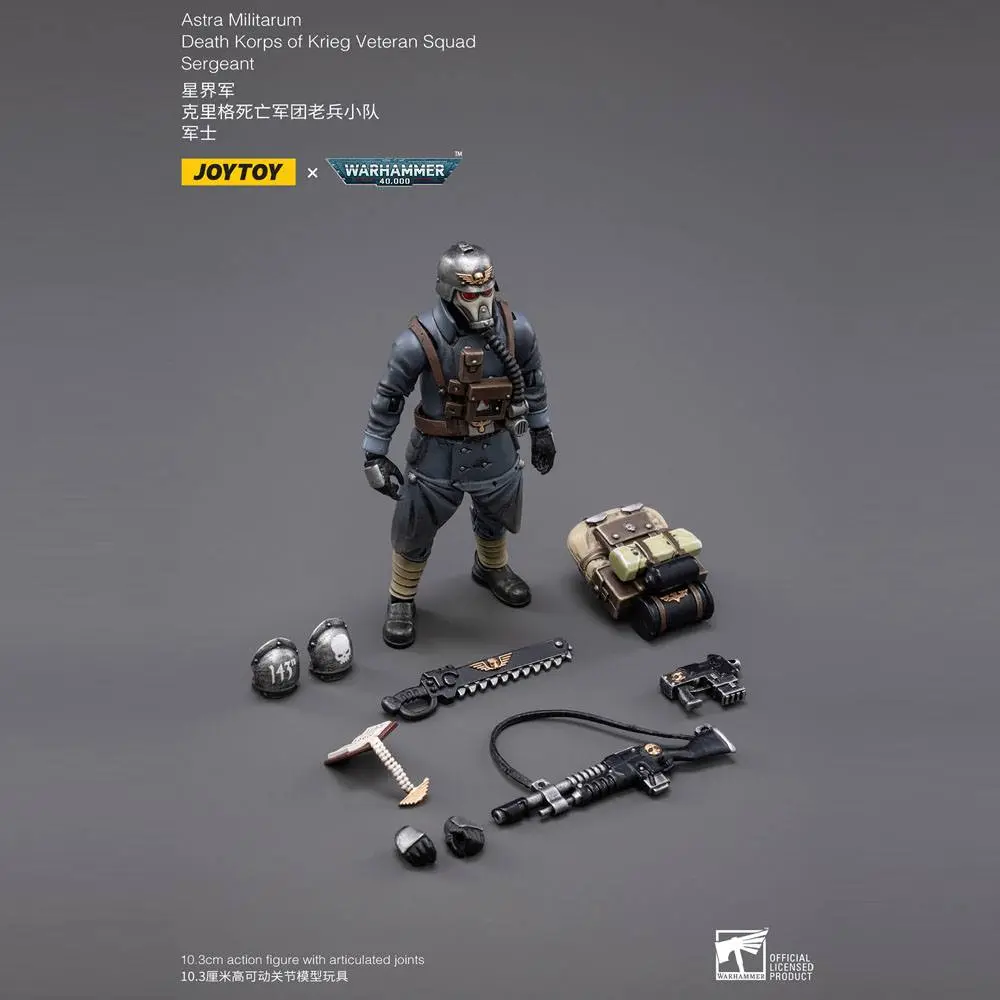 Warhammer 40k Figurka Akcji 1/18 Death Korps of Krieg Veteran Squad Sierżant 10 cm zdjęcie produktu