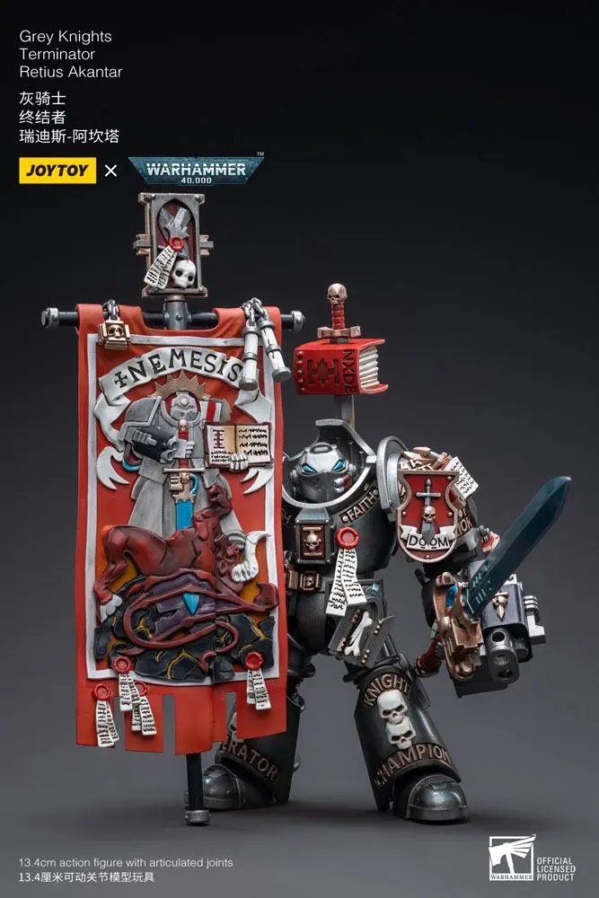 Warhammer 40k Figurka akcji 1/18 Grey Knights Terminator Retius Akantar 13 cm zdjęcie produktu