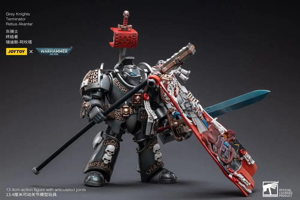 Warhammer 40k Figurka akcji 1/18 Grey Knights Terminator Retius Akantar 13 cm zdjęcie produktu