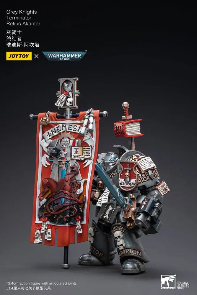 Warhammer 40k Figurka akcji 1/18 Grey Knights Terminator Retius Akantar 13 cm zdjęcie produktu