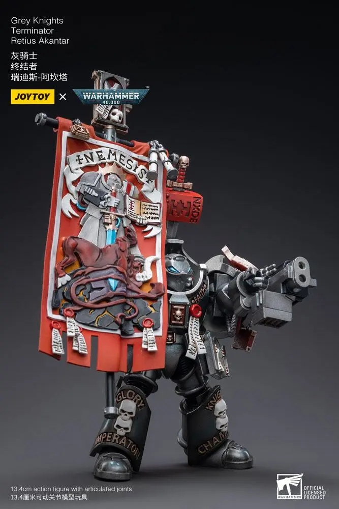 Warhammer 40k Figurka akcji 1/18 Grey Knights Terminator Retius Akantar 13 cm zdjęcie produktu