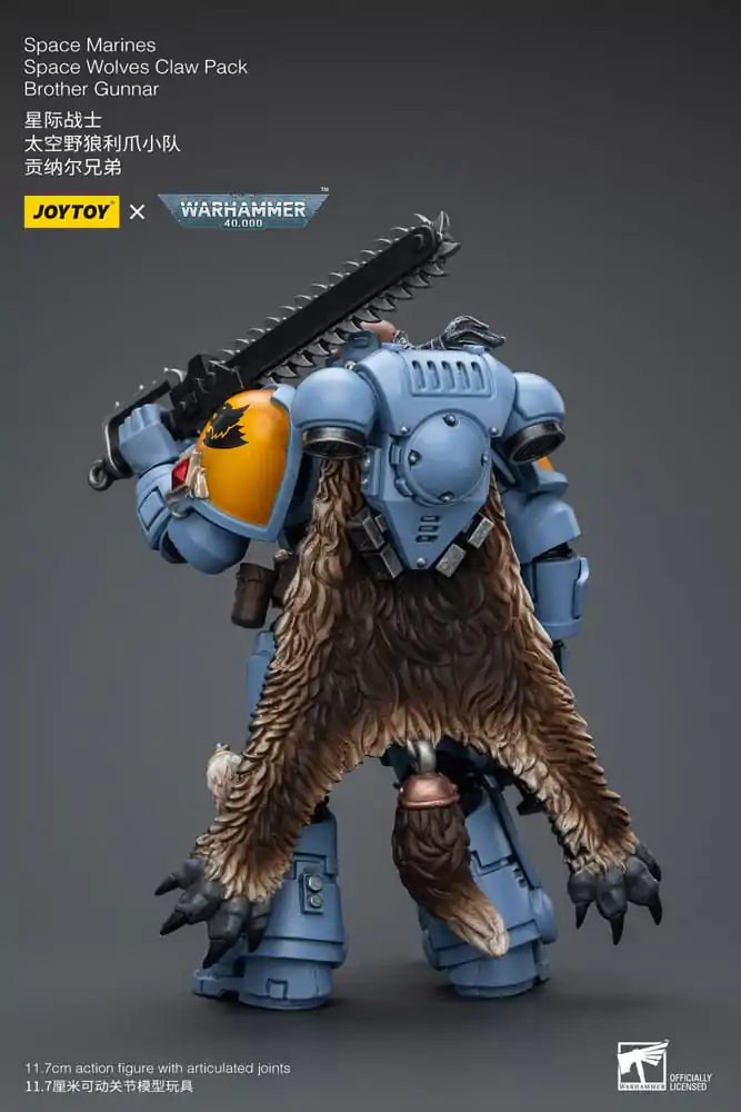 Warhammer 40k Figurka Akcji 1/18 Space Marines Space Wolves Claw Pack Brat Gunnar 12 cm zdjęcie produktu