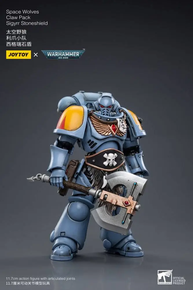 Warhammer 40k Figurka Akcji 1/18 Space Wolves Claw Pack Sigyrr Stoneshield 12 cm zdjęcie produktu